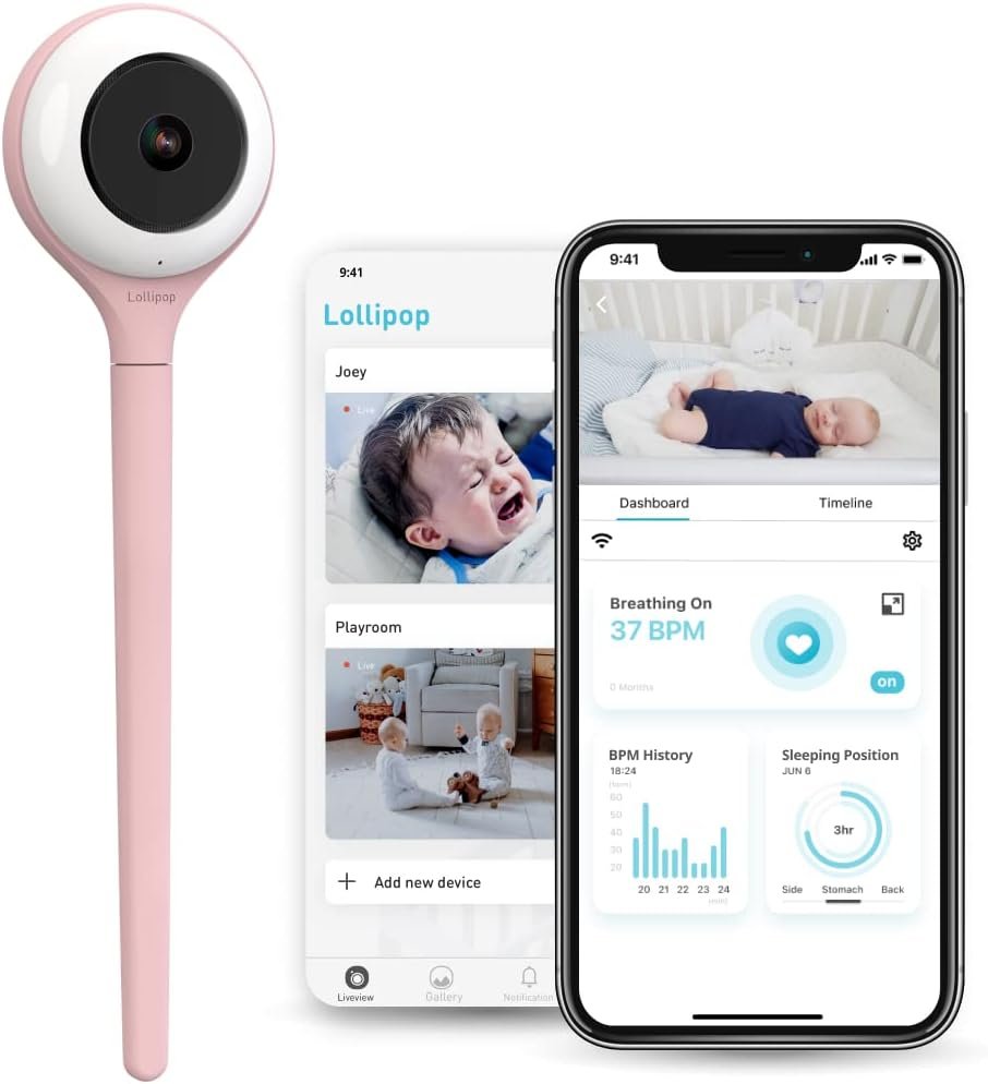 Lollipop Baby Camera Monitor, Cotton Candy, UAE